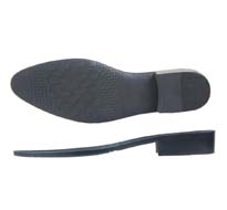 Rubber outsole for leather shoes