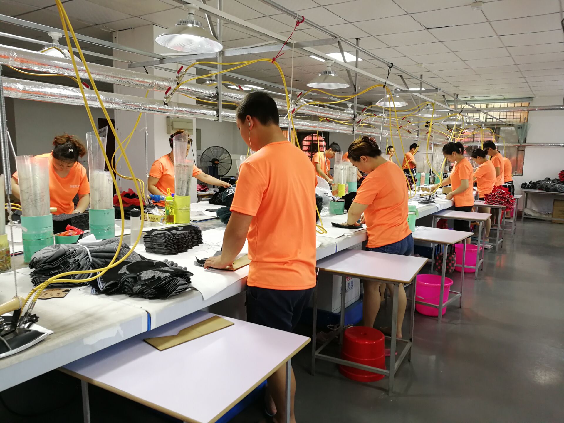 Flyknit production line